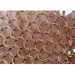 Electroplating 0.8mm X 7mm Metal Ring Mesh For Space Divider Curtain for sale