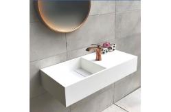 China Square Wall Hung Hand Basin Small Wall Mounted Basin Sink 0.07 CBM supplier