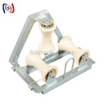 10kn Load Nylon Triple Corner Cable Pulling Rollers for sale