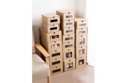 China Rectangle Cardboard Shoe Boxes CMYK Printing With Magnetic Closure supplier