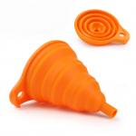 Hot product Portable FDA Food Grade Silicone Collapsible Folding Kitchen Foldable Funnel for sale