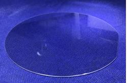 China Circular Transparent Sapphire Optical Windows Quartz Customized Sapphire Lens Wafer With Hole supplier