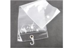 China Transparent Pvc Bag Hair Extension Plastic Packaging With Logo Customized For Cosmetic supplier