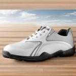 OEM ODM Leather waterproof Golf Shoes with Rubber Outsole for sale