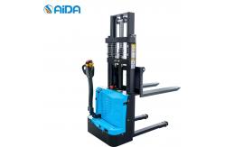 China Pedestrian Stand On Pallet Stacker full electric pallet stacker reach walkie stacker supplier