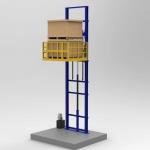 Electric Hydraulic Cargo Elevator 4m Small Lifting Platform For Warehouse