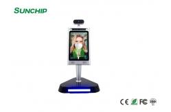 China Access Control Android 5.1 Face Recognition Infrared Thermometer supplier