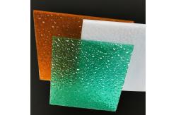 China Multicolor Enhanced Durability Polycarbonate Diamond Sheet UV Protection supplier