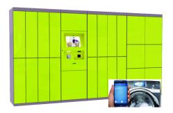 China Self Service Laundry Delivery Lockers , Intelligent Logistic Parcel Locker Delivery Service Electronic Locker supplier