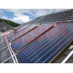 2.5 Sqm Ultrasonic Welding  Flat Plate Solar Collector Blue Titanium Coating 2000*1250*80mm for sale