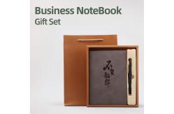 China Customizable Versatile PU Leather Metal Clasp Notebook Gift Set for Business Office supplier