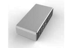China Qi Standard ABS Portable Wireless Mobile Charger 10 Watt With Alarm Clock supplier