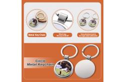 China Sublimation Round Photo Keychain personalized promotional gift supplier