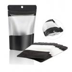 5.5*8.5in Smell Proof Mylar k Packaging Bag With Clear Window for sale