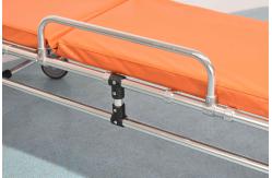 China 159Kg 55cm Foldable Stainless Steel Stretcher Trolley With Wheels Transfer Patient supplier