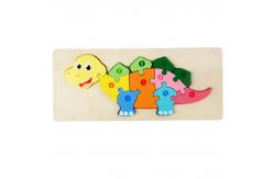 China DIY Children Early Education Cognitive Toys Animal 3D Stereo Clasp Puzzle supplier