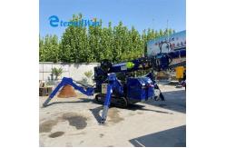 China Euro 5 Diesel Engine Crawler Crane Mini Spider Crane 3ton Load Capacity supplier