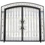Modern Style Iron Main Gate Designs Steel Picket Fence Gate