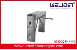 China Full Automatic Stainless Steel Turnstile Gate With RS232 Interface For Railway Station supplier