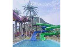 China OEM ODM Amusement Park Swimming Pool Outside Fiberglass Water Slide supplier