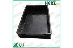China Plastic Material ESD Storage Box / Circulation Box Surface Resistance 10e3-10e9 Ohms supplier