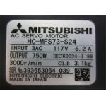 IP65 3 Phase Industrial Servo Motor 0.5kw 3000r / Min Rated Speed HC-MFS43-S24 for sale