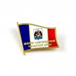 Gold Finish Custom Flag Lapel Pins Hard Enamel Pin Free Artwork Service for sale