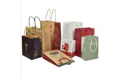 China 310*110*420mm gravure custom printed paper carry bags with handles Twisted supplier