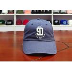 Quick Dry Fabric Blue Sports Dad Hats Metal Buckle / Mens Vintage Baseball Caps for sale