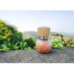 Bulk Package 200ml Capacity Salt Pepper Grinder With Rubber Wood And Glass Jar For Customization for sale