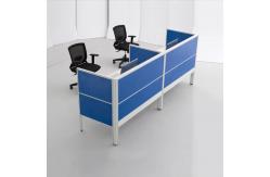 China Aluminium Frame Modern Call Center Cubicles Customized Dual Workstation Desk supplier