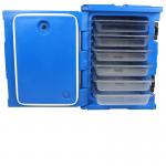 90L Capacity LLDPE Insulated Food Pan Carrier Four Wheels At Bottom for sale