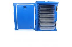 China 90L Capacity LLDPE Insulated Food Pan Carrier Four Wheels At Bottom supplier