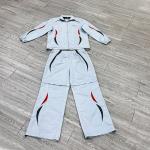 China Clothing Manufacturers OEM Custom Sublimation Print Color Block Windbreaker Polyester Jacket Joggers Sweatpants Tracksuit Men manufacturer
