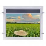 SMD LED Crystal Light Box Silver Advertising Neon Box 2835 LED Strip Acrylic Panel for sale