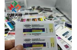 China Single Side Printing Glass Vial Labels with Glossy Finish and UV Protection supplier