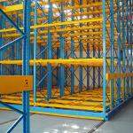 Blue Automated Storage Racking System , Electric Mobile Warehouse Racking System