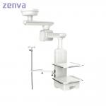 White Medical Gas Pendant 800mm Single Arm Anesthesia Tower for sale