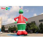32.8FT Gemmy Christmas Airblown Inflatable Grinch With Santa Hat for sale