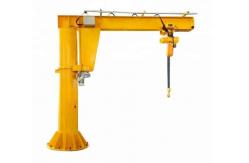 China 1T Remote Control Column Pillar Mounted Jib Crane With Electric Chain Hoist supplier