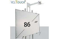 China Large Interactive Electronic Whiteboard 86 Inch Infrared 20 Points Touch Screen supplier