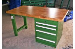 China Heavy Duty Industrial Workbenches With Wood / Composite Board Bench Top supplier
