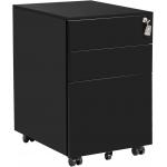 Locking File Cabinet 3 Drawer Rolling Metal Mobile File Cabinet for sale