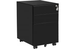 China Locking File Cabinet 3 Drawer Rolling Metal Mobile File Cabinet supplier
