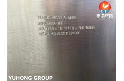 China ASME SA105 Carbon Steel Body Flange For Heat Exchanger PT Available supplier