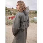 Charcoal Grey Foggy Surface Translucent Tpu Fabric