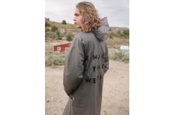 China Charcoal Grey Foggy Surface Translucent Tpu Fabric supplier