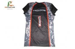 China Polyester Mesh Custom Camo Football Jerseys TeamWear Silk Screen Printing supplier