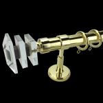 16mm Pipe Curtain Rods Crystal Diamond Interlaced Two End for sale