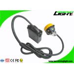 Anti Explosive Led Miners Cap Lamp 10000lux Brightness With Low Power Warning Function